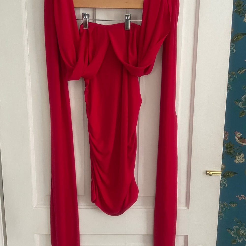 Moda International Vibrant Red Dress